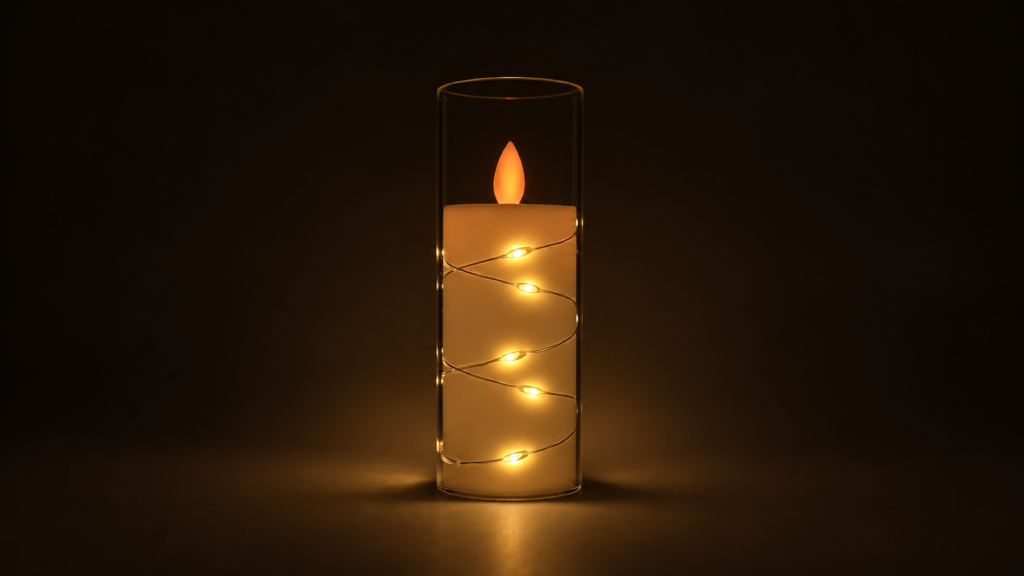 Aurmio Twinkle Glow LED Candle