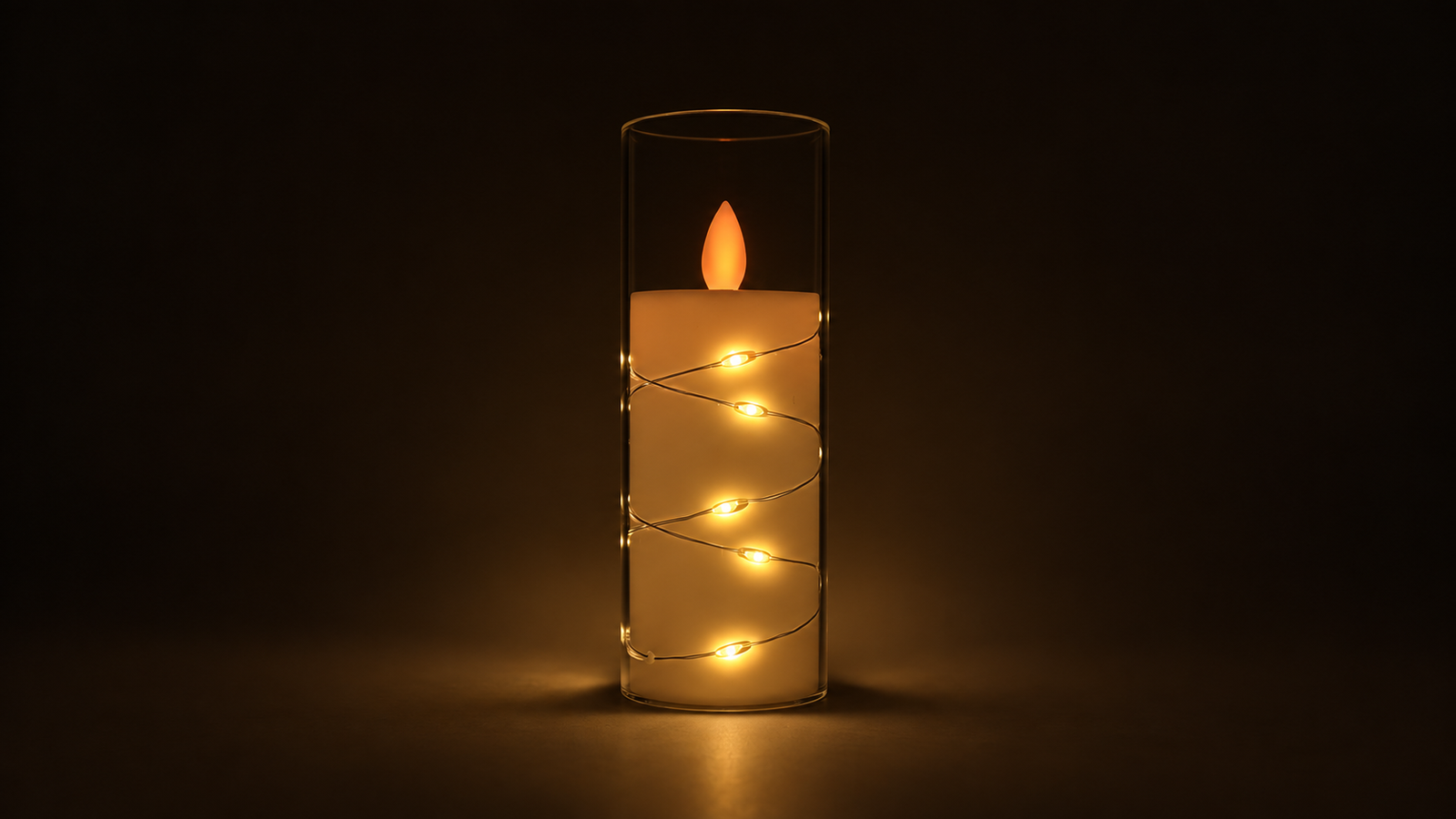 Aurmio Twinkle Glow LED Candle