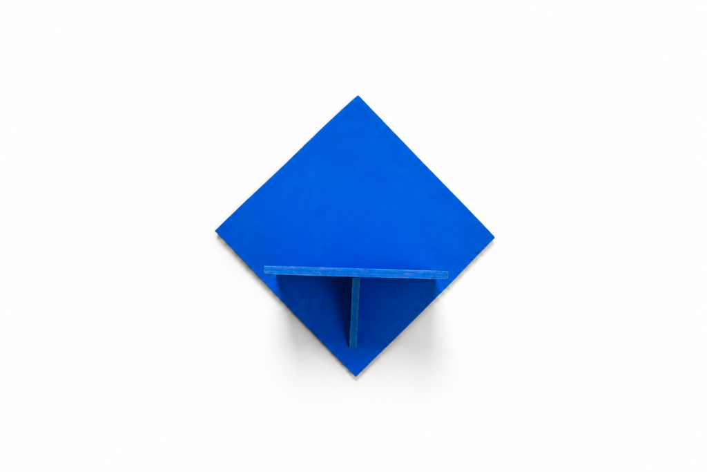Aurmio Wall-Mounted Showpiece Stand — Blue