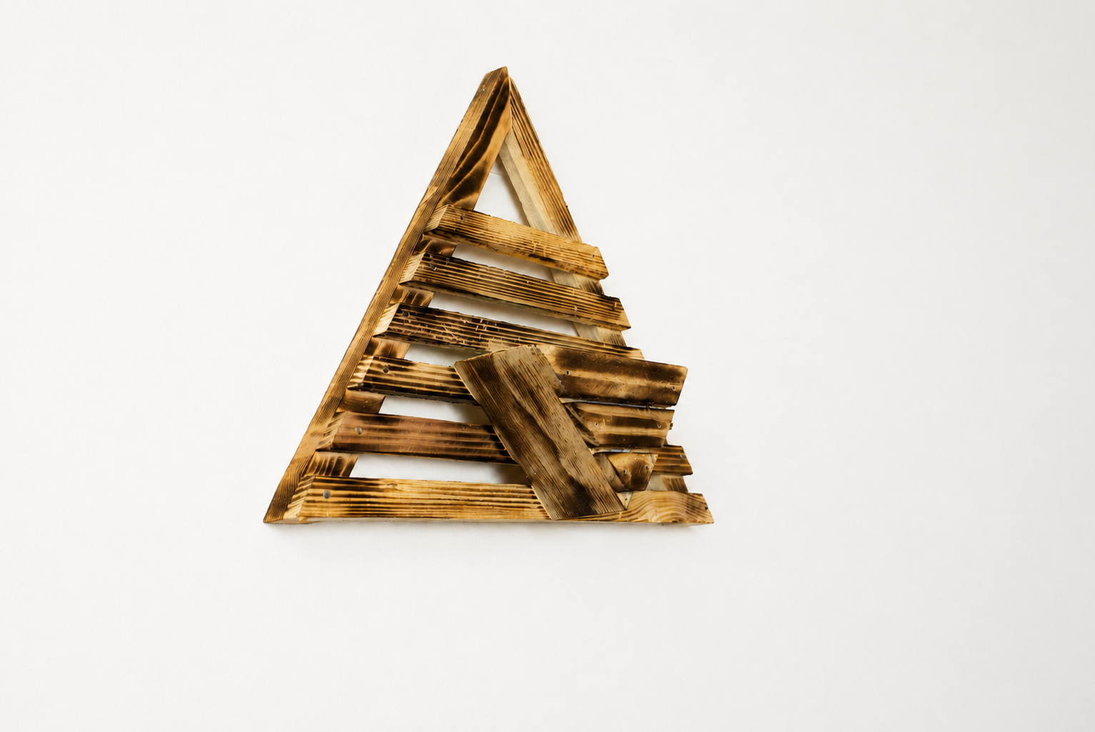 Aurmio TriLattice Wall Planter — Charred Wood